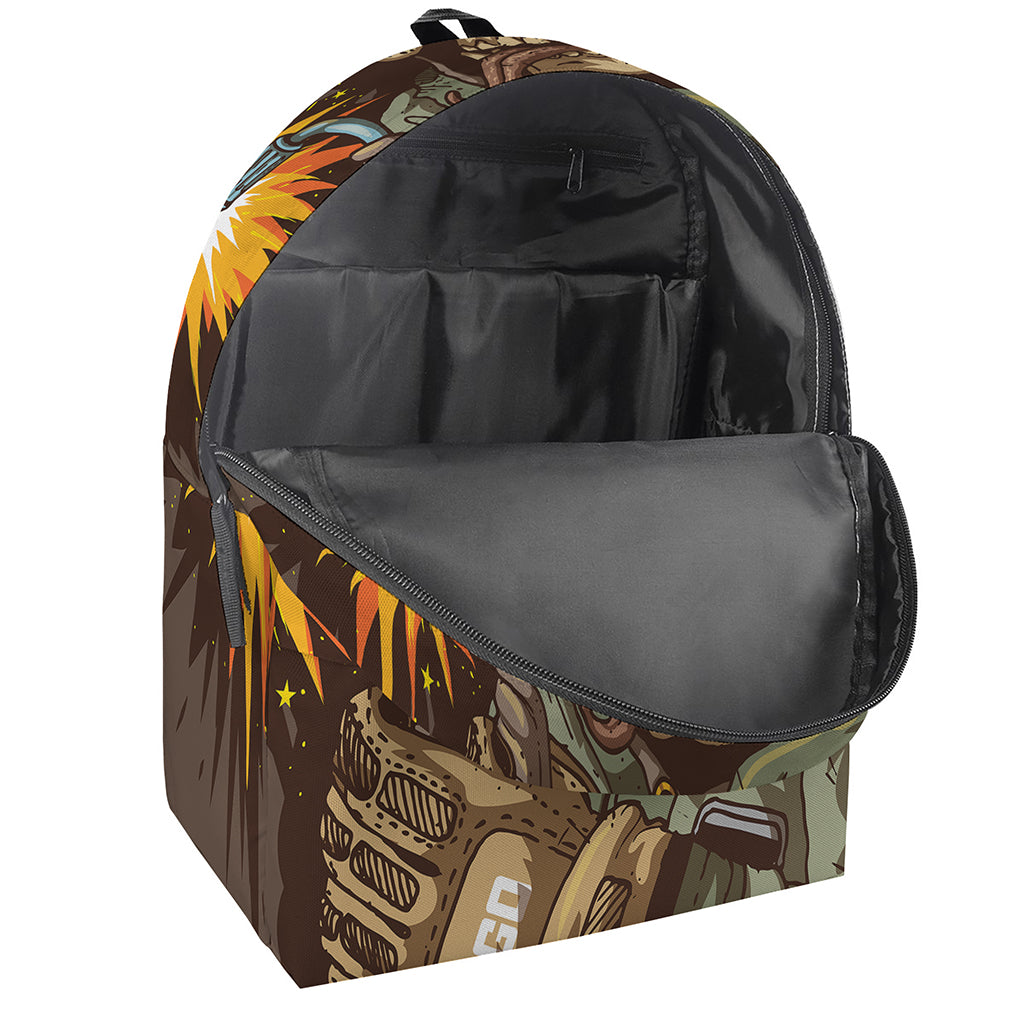 Dead Welder Print Backpack