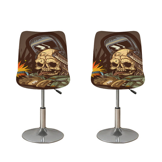 Dead Welder Print Bar Stool Covers