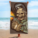 Dead Welder Print Beach Towel