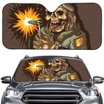 Dead Welder Print Car Windshield Sun Shade