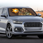 Dead Welder Print Car Windshield Sun Shade