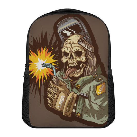 Dead Welder Print Casual Backpack
