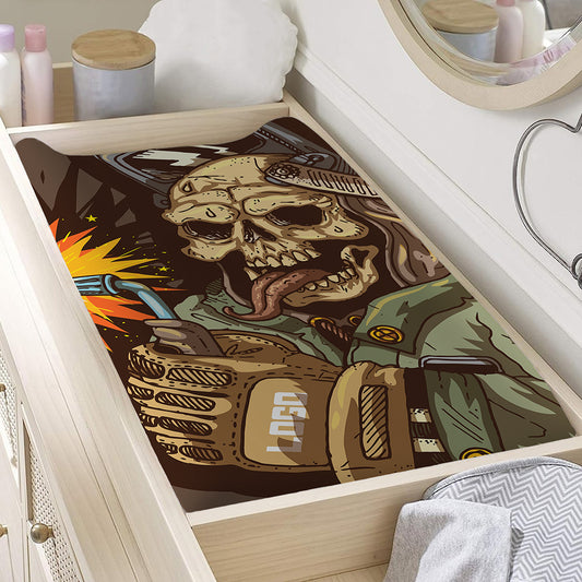 Dead Welder Print Changing Pad Cover