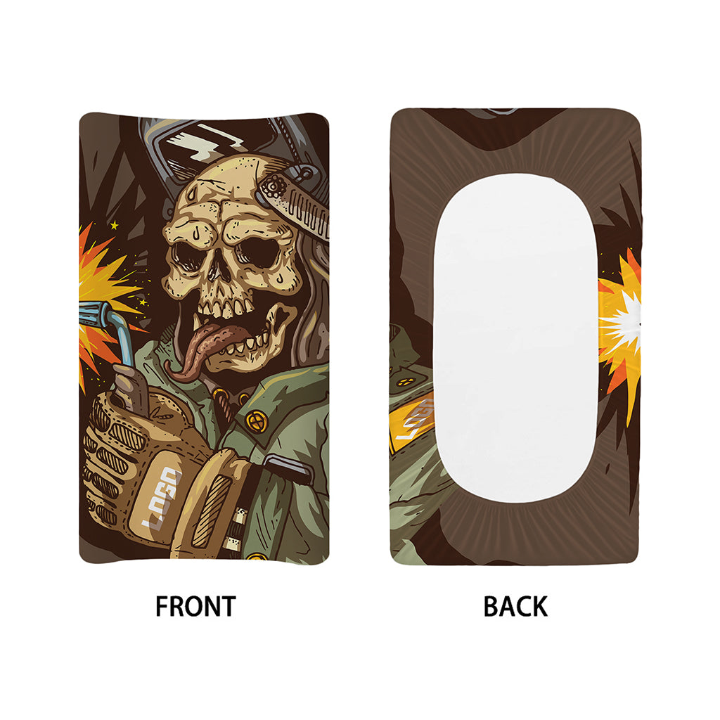 Dead Welder Print Changing Pad Cover