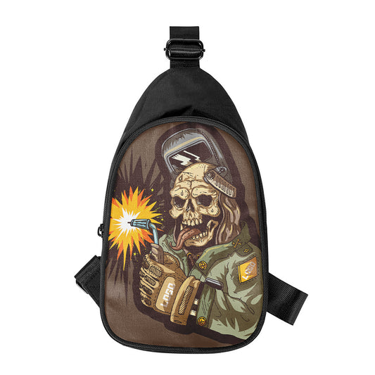 Dead Welder Print Chest Bag