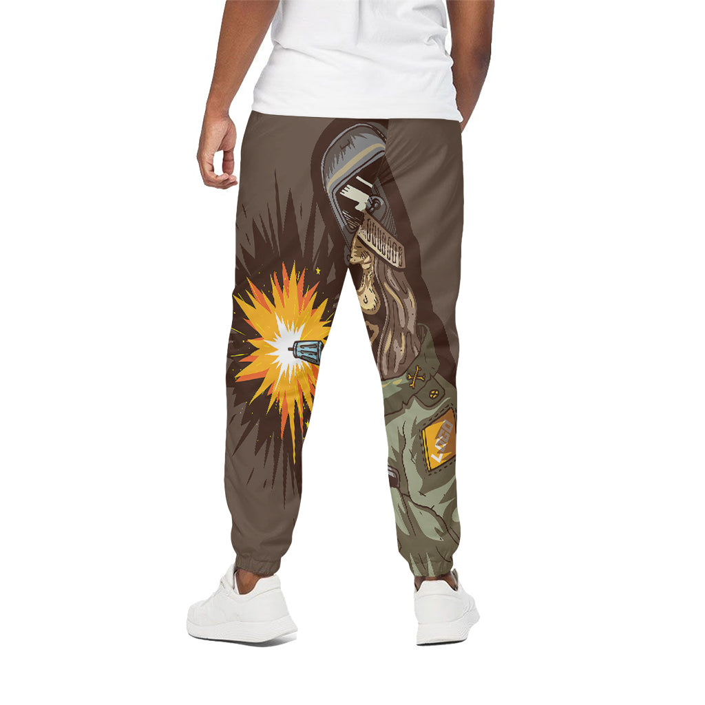 Dead Welder Print Cotton Pants