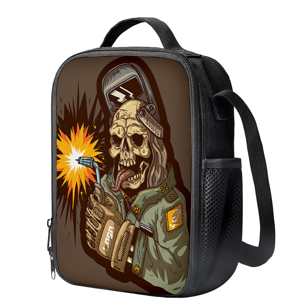 Dead Welder Print Crossbody Lunch Bag