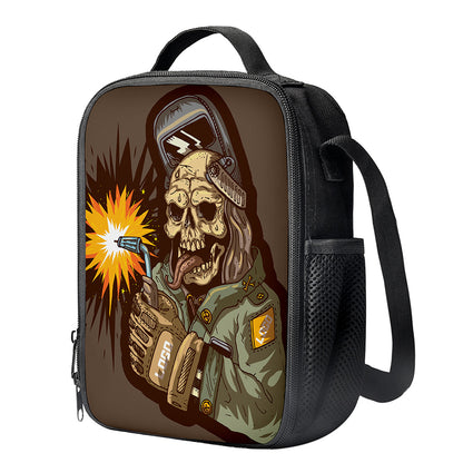 Dead Welder Print Crossbody Lunch Bag