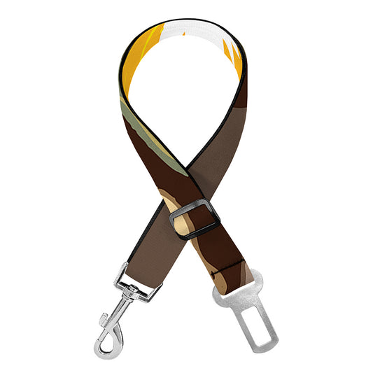 Dead Welder Print Dog Seat Belt