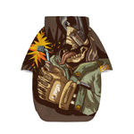 Dead Welder Print Dog Zip Up Hoodie