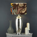 Dead Welder Print Drum Lamp Shade
