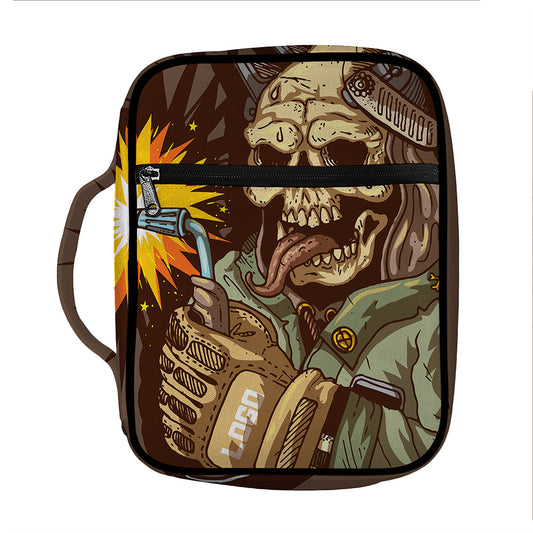 Dead Welder Print Front Pocket Bible Bag