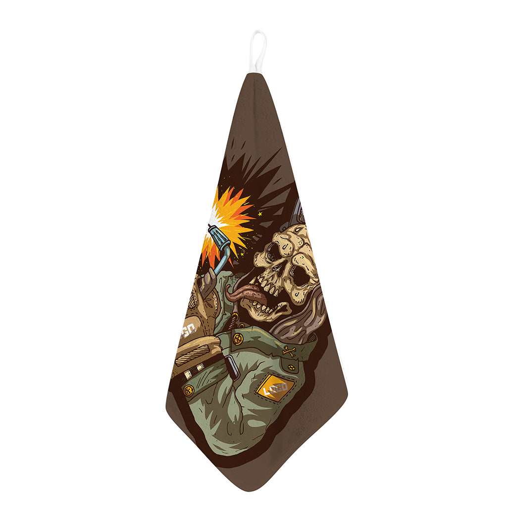 Dead Welder Print Hand Towel