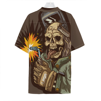 Dead Welder Print Hawaiian Shirt