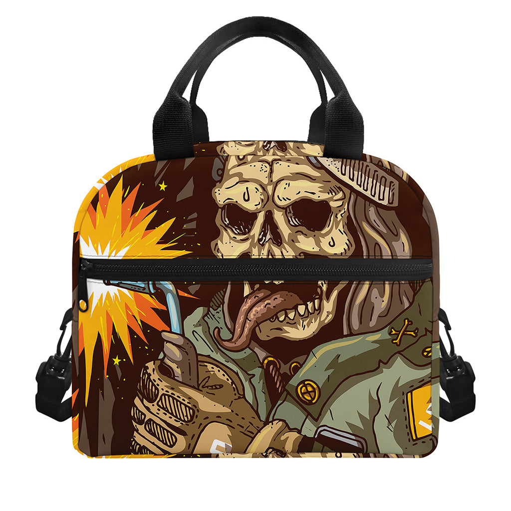 Dead Welder Print Insulated Lunch Bag