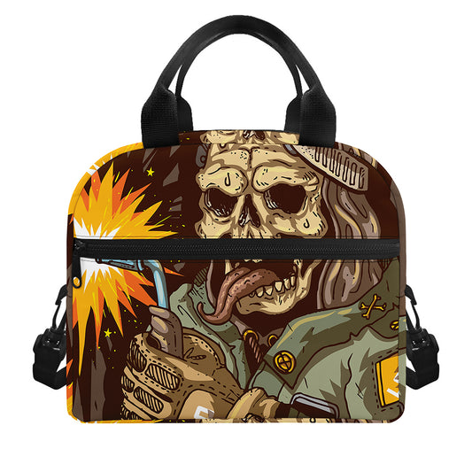 Dead Welder Print Insulated Lunch Bag