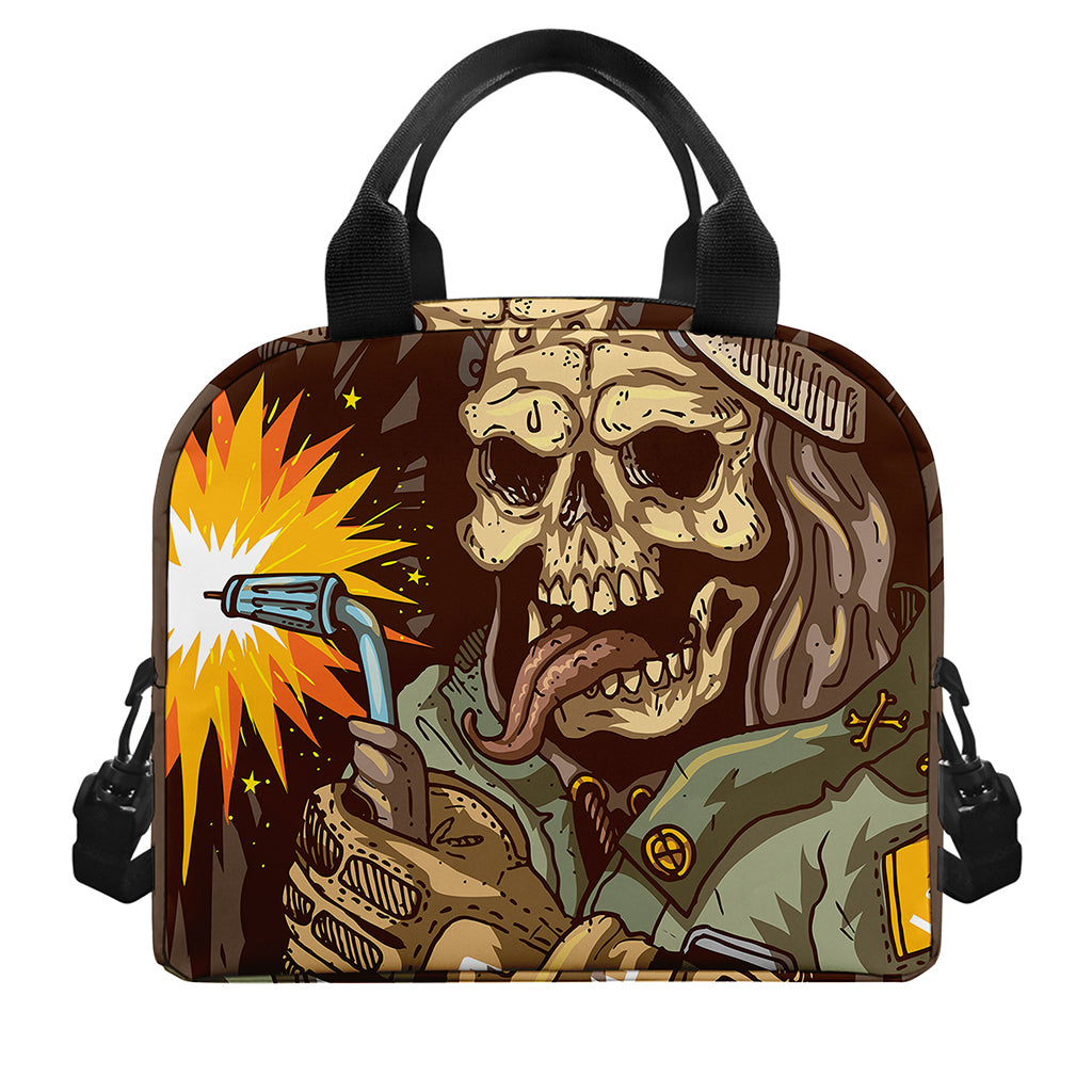 Dead Welder Print Insulated Lunch Bag