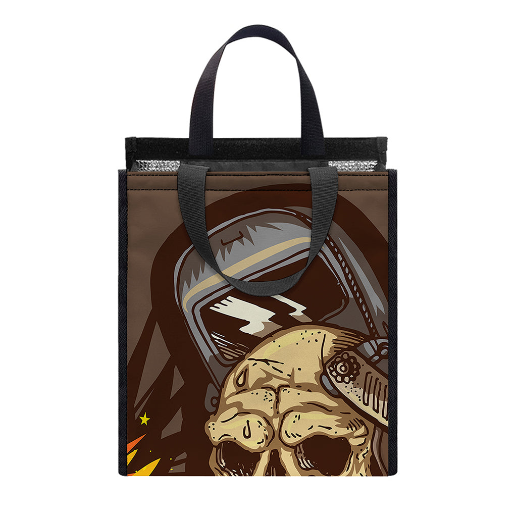 Dead Welder Print Insulated Lunch Tote