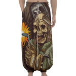 Dead Welder Print Lantern Pants
