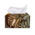 Dead Welder Print Leather Tissue Box Cover