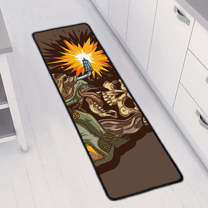 Dead Welder Print Long Kitchen Mat