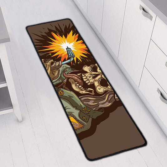 Dead Welder Print Long Kitchen Mat