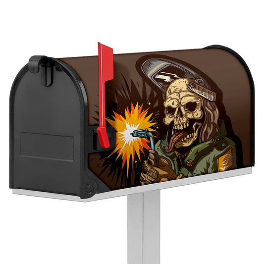 Dead Welder Print Mailbox Cover