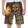 Dead Welder Print Men's Beach Shorts