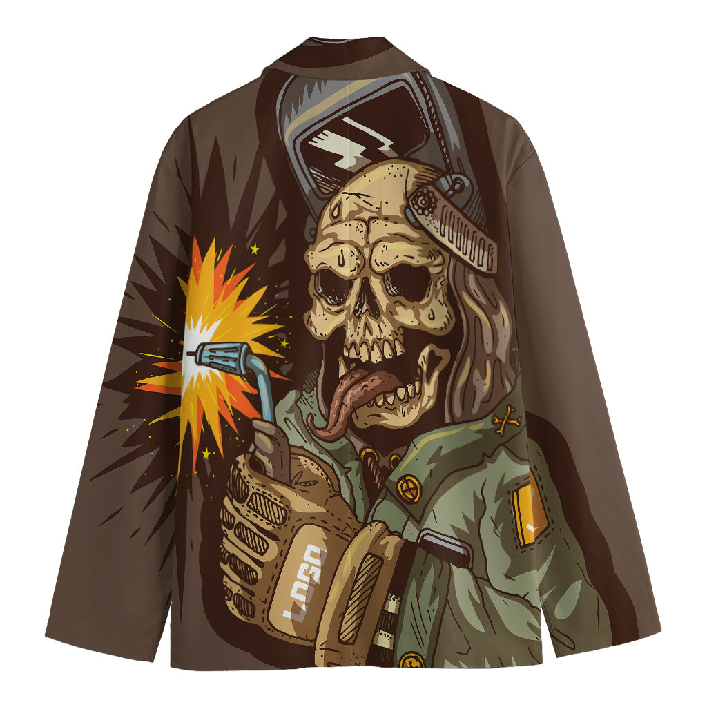 Dead Welder Print Men's Blazer