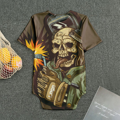 Dead Welder Print Men's Bodysuit
