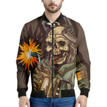 Dead Welder Print Men's Bomber Jacket