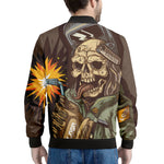 Dead Welder Print Men's Bomber Jacket