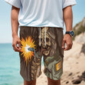 Dead Welder Print Men's Cargo Shorts