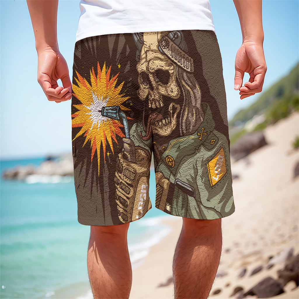 Dead Welder Print Men's Cargo Shorts