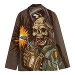 Dead Welder Print Men's Cotton Blazer