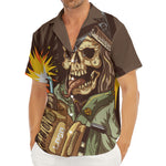 Dead Welder Print Men's Deep V-Neck Shirt