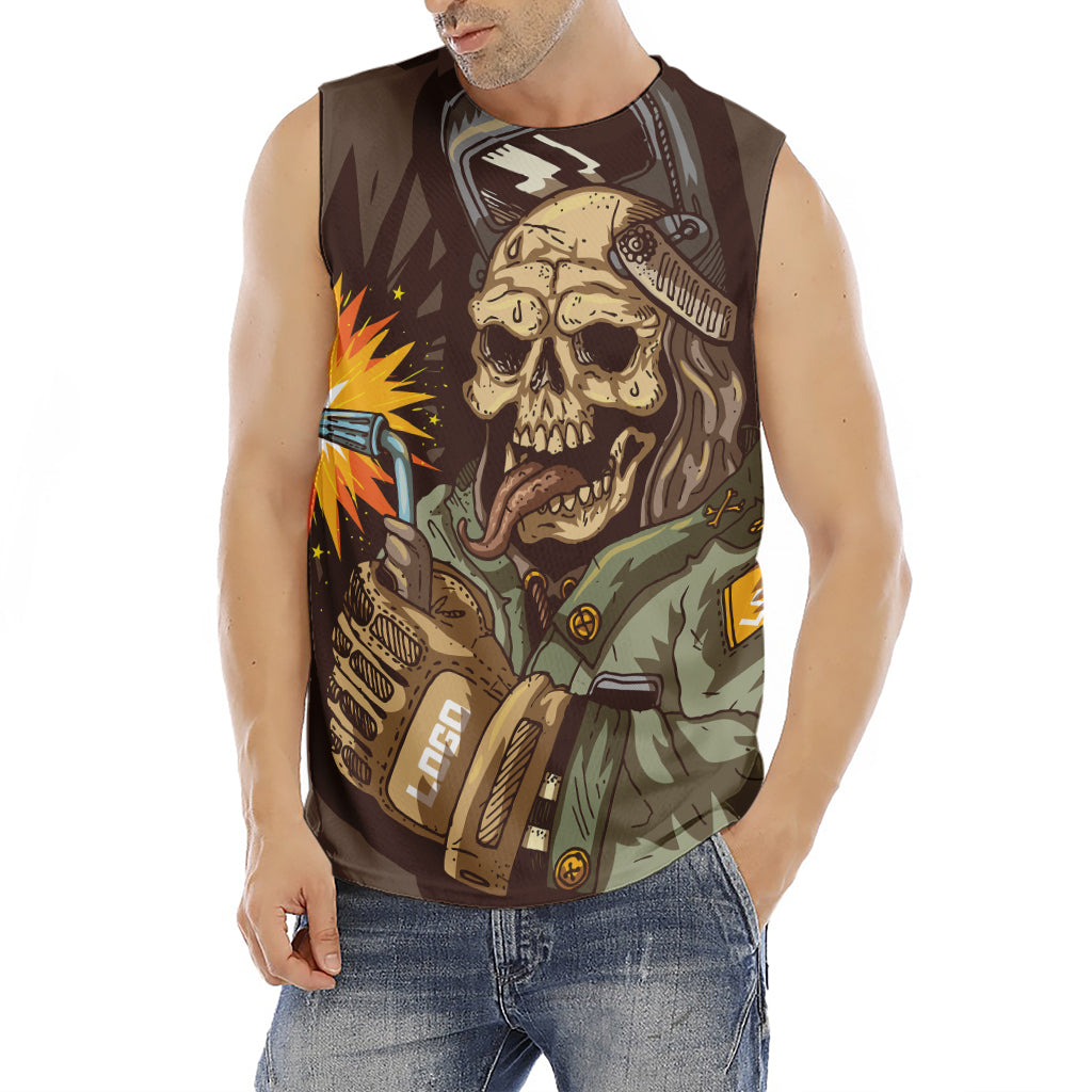 Dead Welder Print Men's Fitness Tank Top