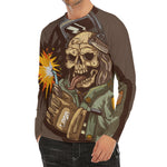 Dead Welder Print Men's Long Sleeve Rash Guard