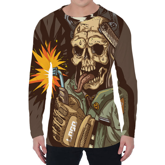 Dead Welder Print Men's Long Sleeve T-Shirt