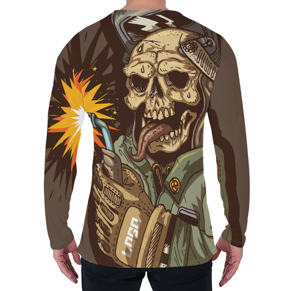 Dead Welder Print Men's Long Sleeve T-Shirt