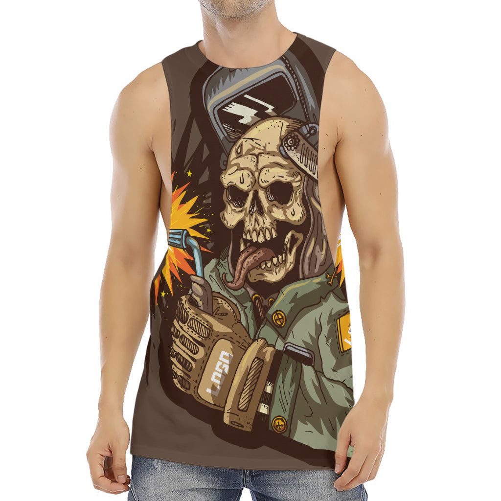 Dead Welder Print Men's Muscle Tank Top
