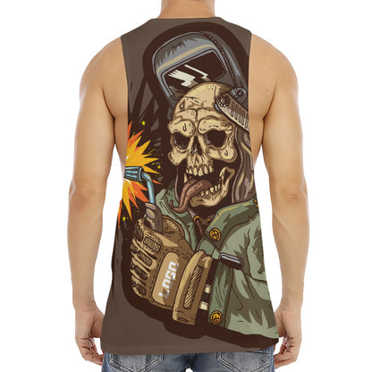 Dead Welder Print Men's Muscle Tank Top