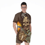 Dead Welder Print Men's Rompers