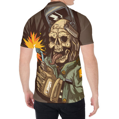 Dead Welder Print Men's Shirt