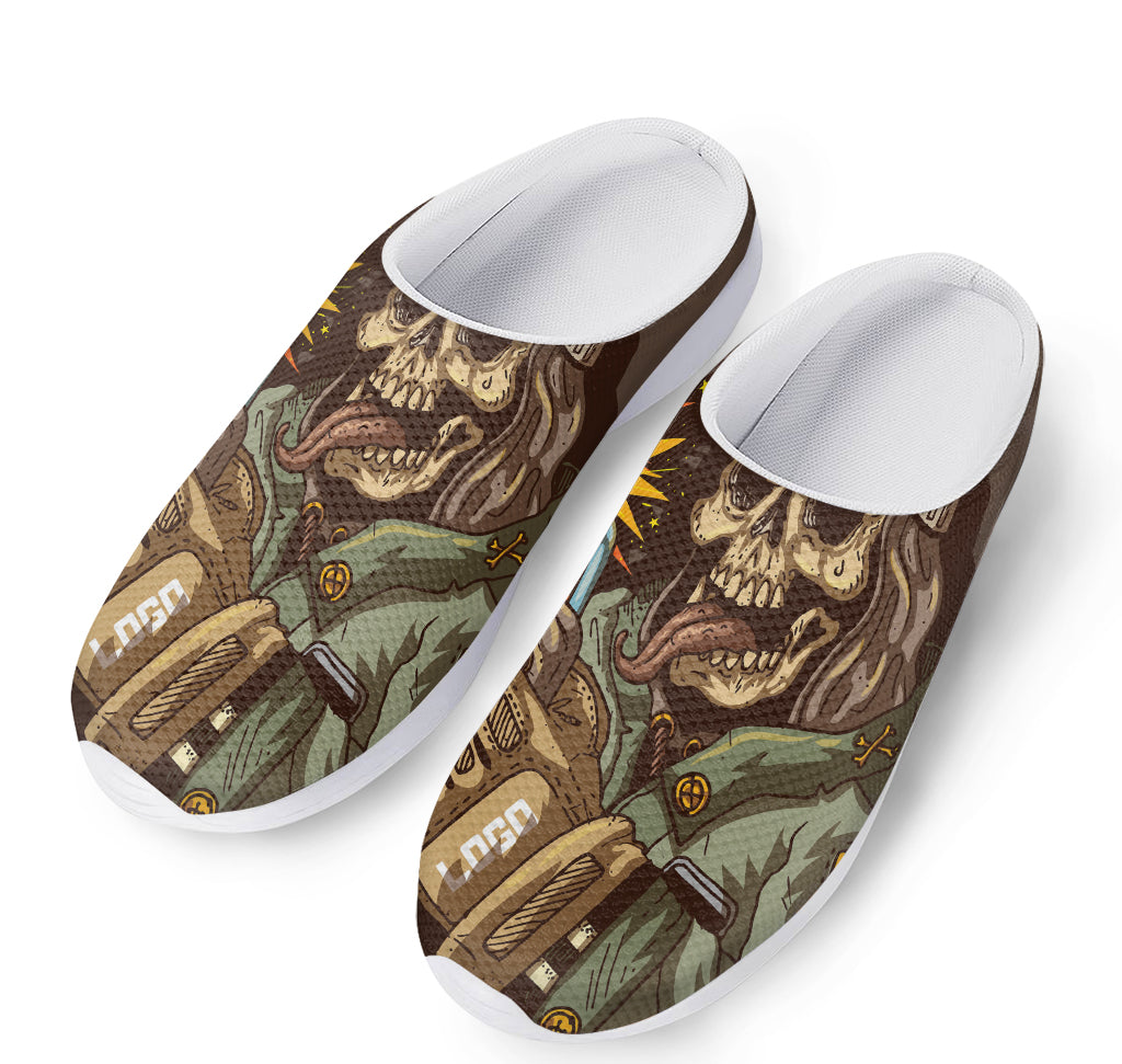 Dead Welder Print Mesh Casual Shoes
