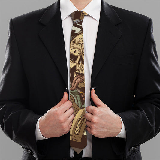 Dead Welder Print Necktie