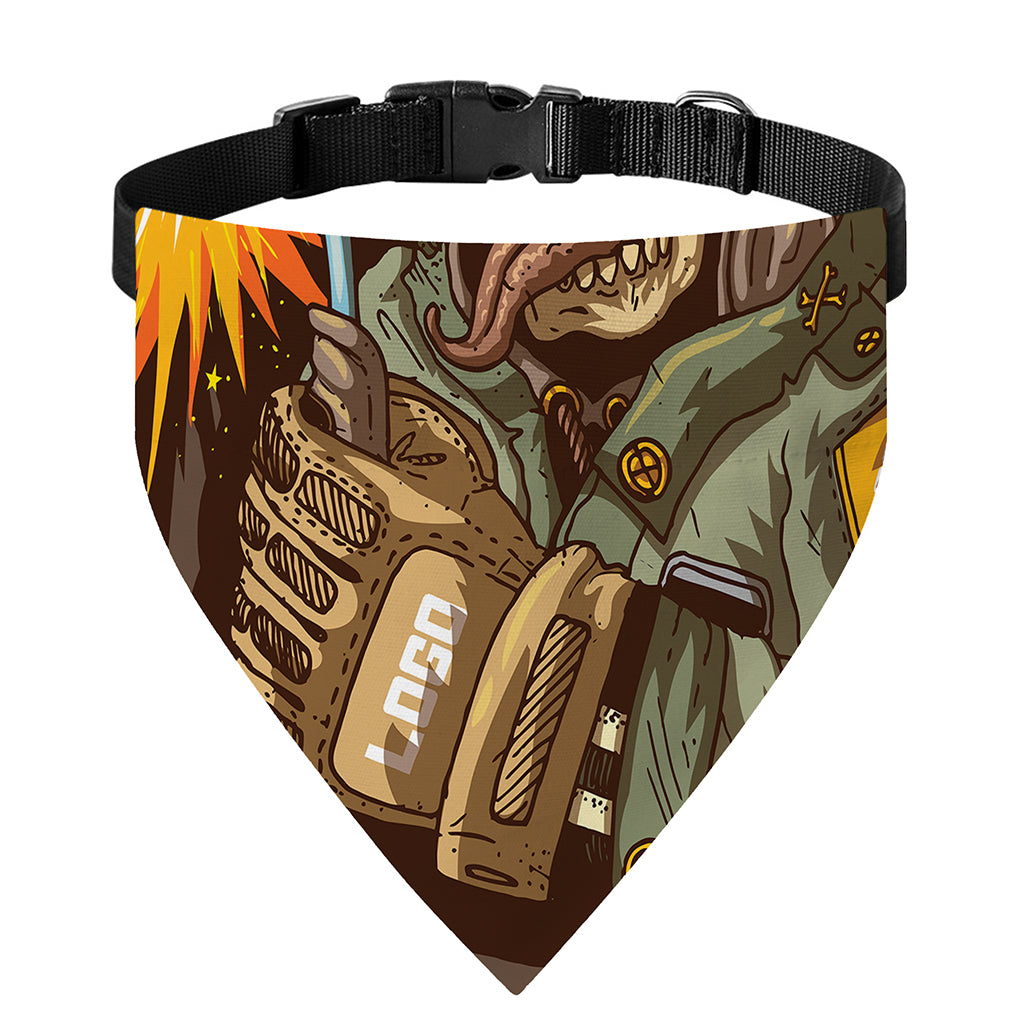 Dead Welder Print Over The Collar Dog Bandana
