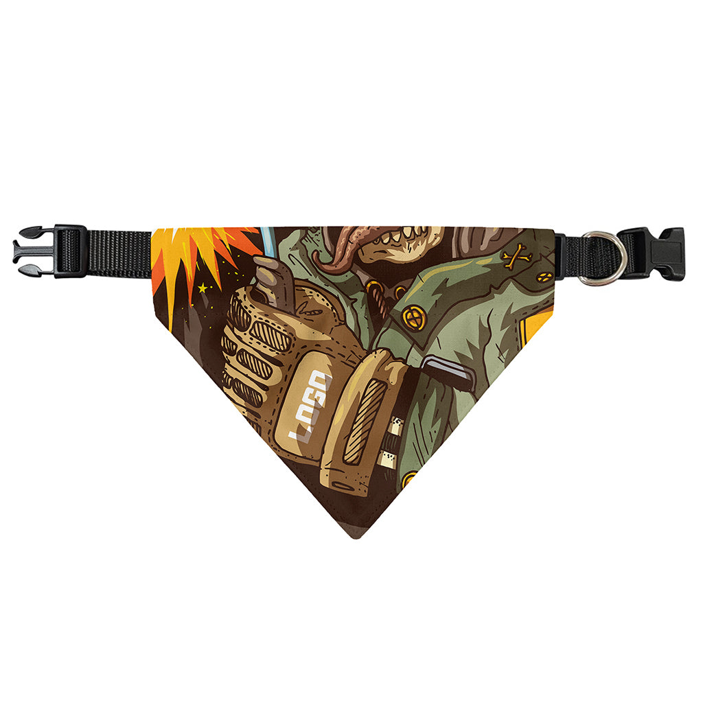 Dead Welder Print Over The Collar Dog Bandana
