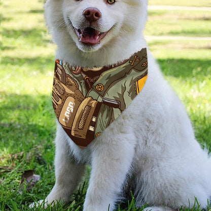 Dead Welder Print Over The Collar Dog Bandana