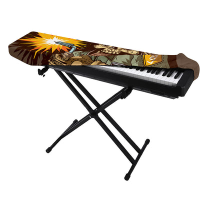 Dead Welder Print Piano Keyboard Cover